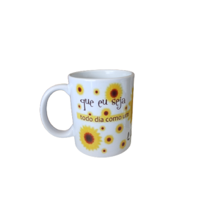 Caneca de Porcelana Girassol