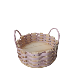 Bandeja Linux Sintética Redonda Rosa Claro PQ