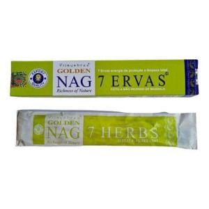 Incenso Vareta Golden Nag 7 Ervas