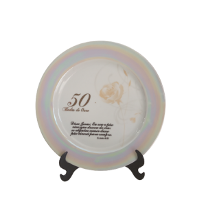 Prato Decorativo- Bodas De Ouro
