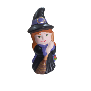 Bruxa Com Vassoura Decorativa