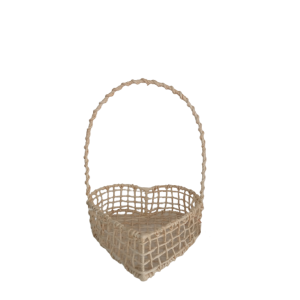 Cesta Média Coração Aramado