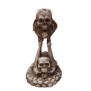 Castiçal Caveira De Resina