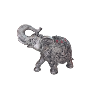 Elefante Indiano Prateado Decorativo