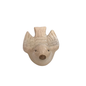 Enfeite Passáro de Verniz Bege