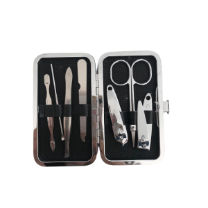 Kit Manicure com 7 Peças Cortador de unha e pinça