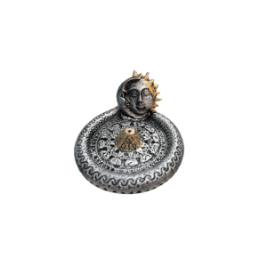 Incensário pratinho de sol e lua