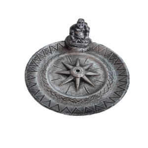 INCENSÁRIO INDIANO REDONDO DE RESINA