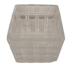 CASTIÇAL DE VIDRO QUADRADO