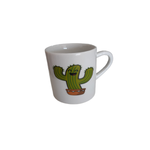 CANECA CACTO DE PORCELANA