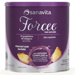 FORCEE HAIR AND NAILS ABACAXI E HORTELÃ 330G