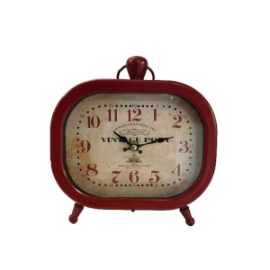Relógio De Mesa Vermelho