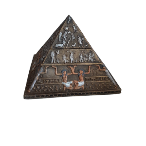 PIRÂMIDE EGÍPCIA DE RESINA PORTA TRECO
