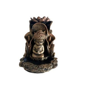 Incensário Cascata Buda Com Copo De Leite