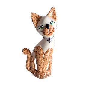 Gato Laranja Decorativo